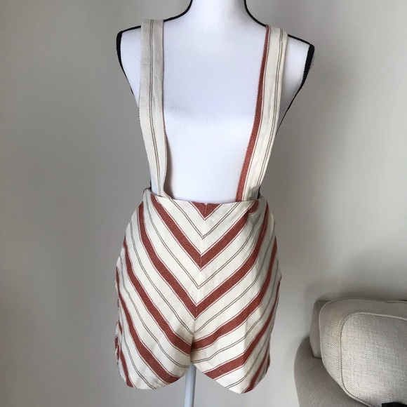 UO Maisy Striped Shortall Overall - Picture 5 of 8